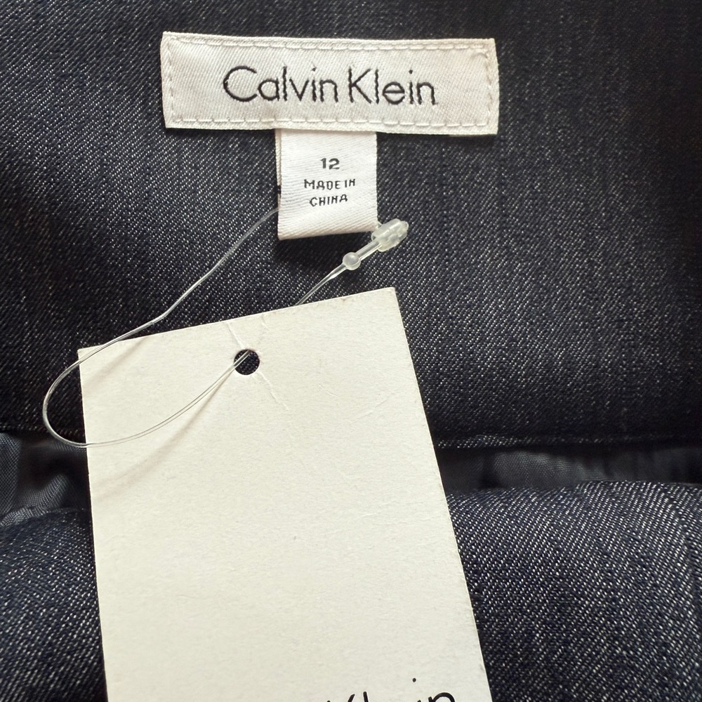 NWT, Calvin Klein Jean-style Pencil Skirt - Picture 3 of 8